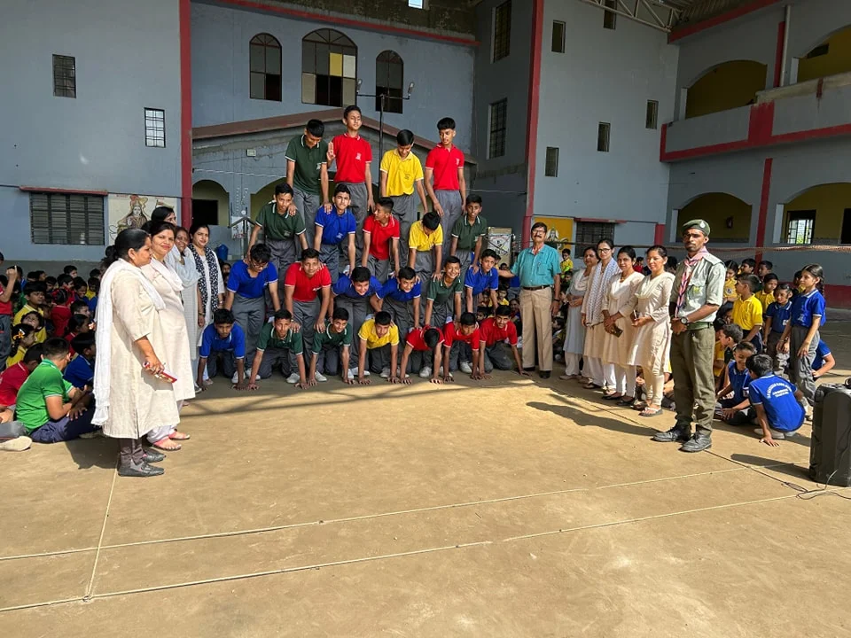 Scout and guide Sam Manekshaw Global School Shantipuri